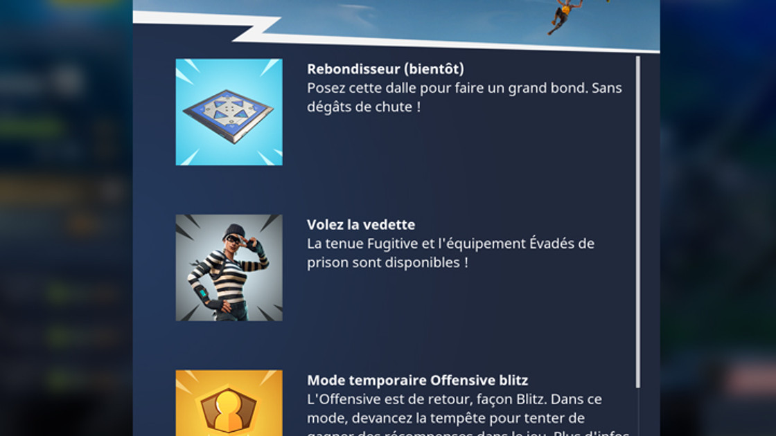 Fortnite : Rebondisseur, nouvel objet du Battle Royale