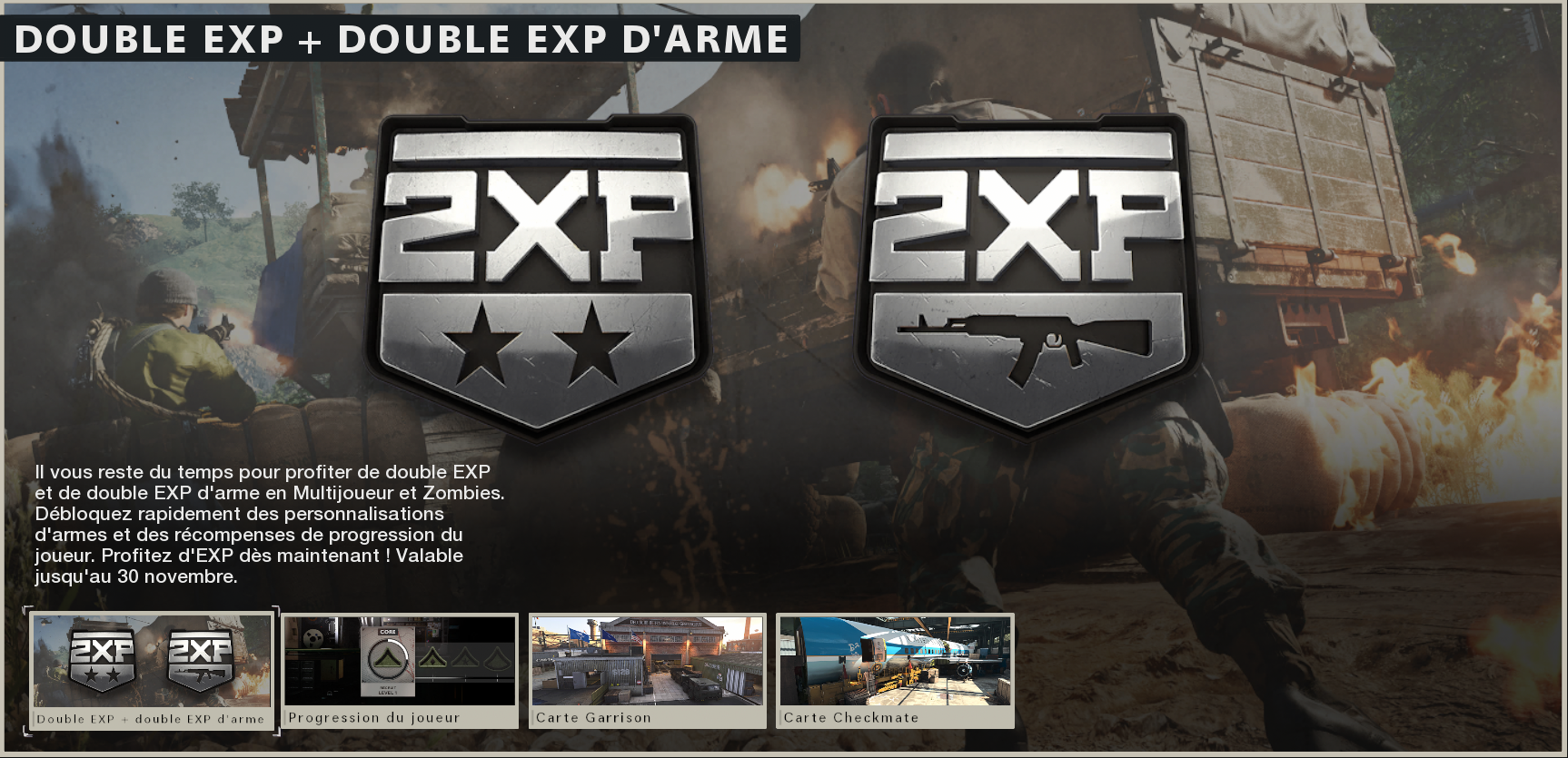 Call of duty 2xp schedule