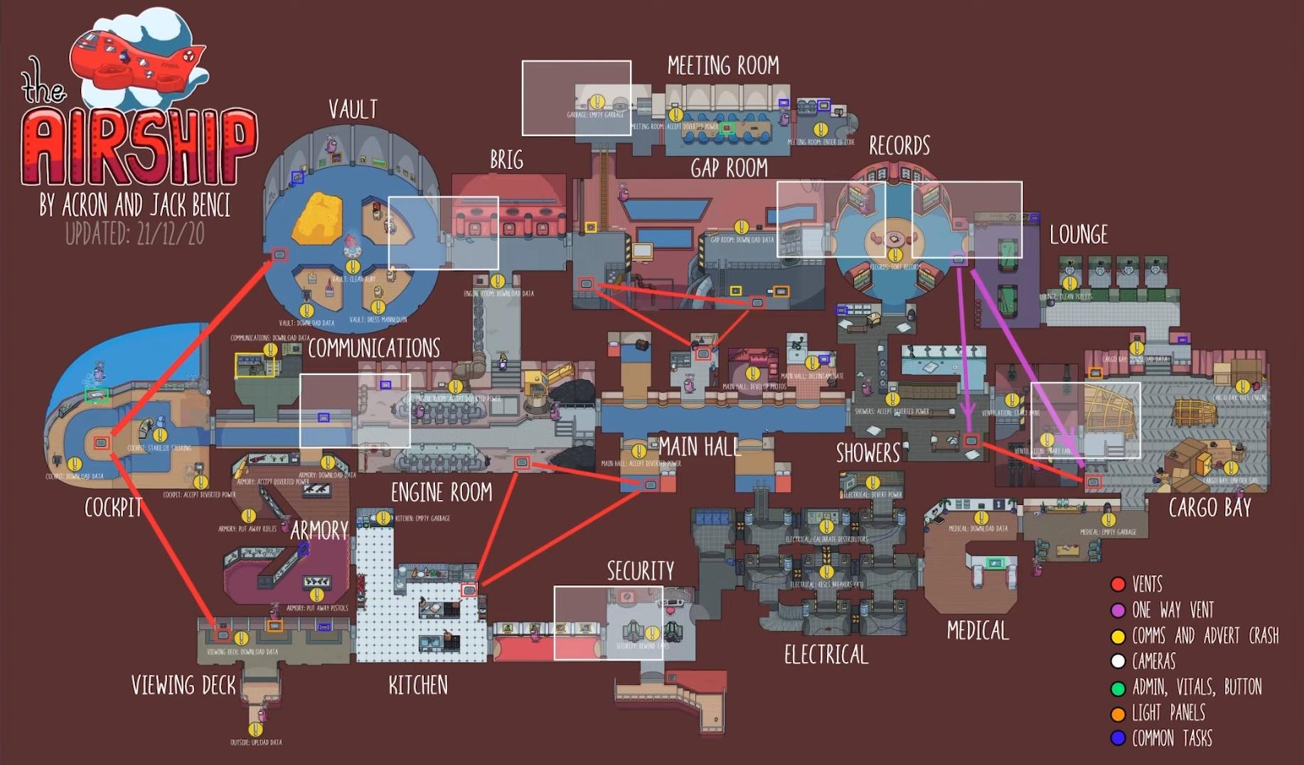 Nouvelle map Among Us The Airship, présentation de la nouvelle carte