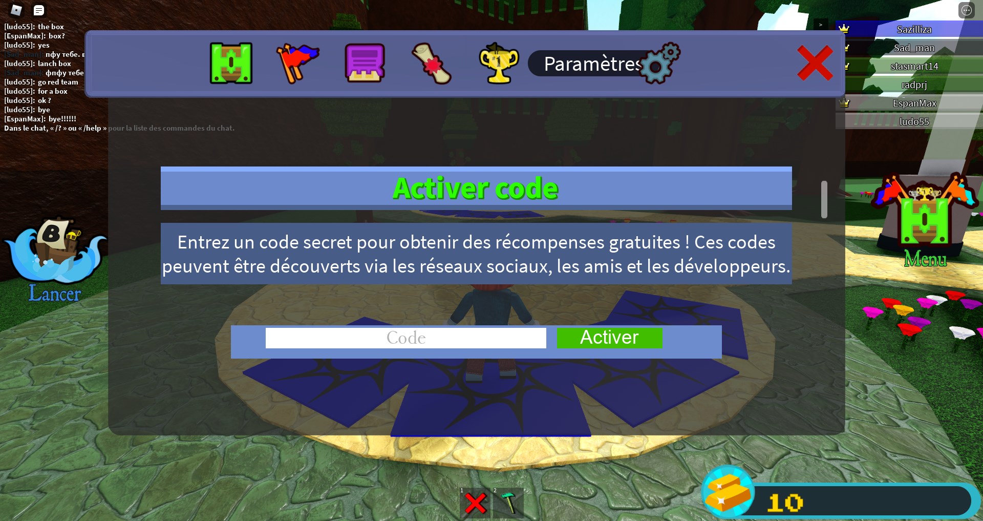 Code Build A Boat For Treasure Roblox 2021 Liste Breakflip Actualites Et Guides Sur Les Jeux Video Du Moment - code roblox construire un bateau pour des trésors 2020