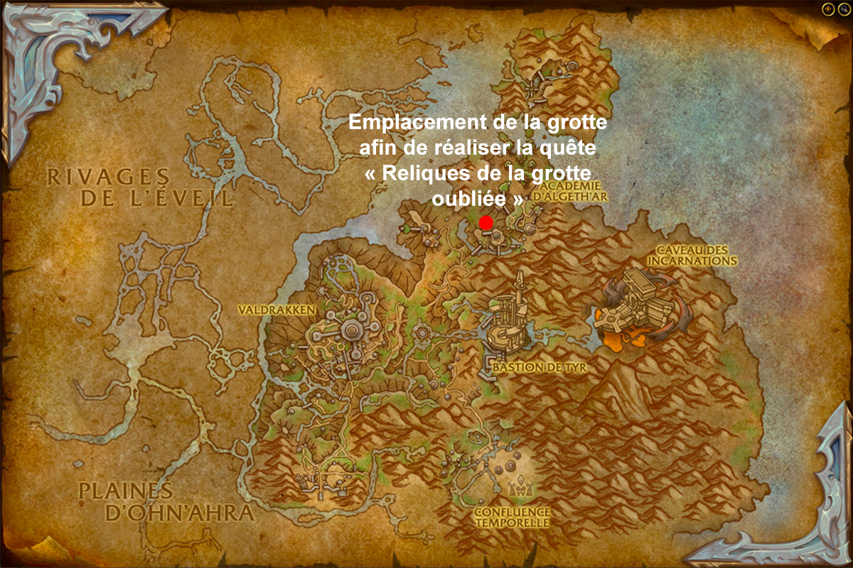 WoW : Reliques de la grotte oubliée, comment réaliser la quête sur