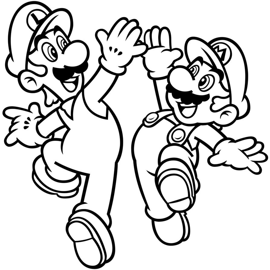 Coloriage Mario à imprimer : liste des meilleurs dessins à faire - Breakflip