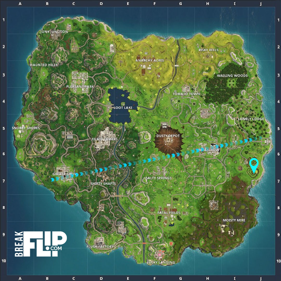 Défi : Suivre la carte trouvée à Salty Springs