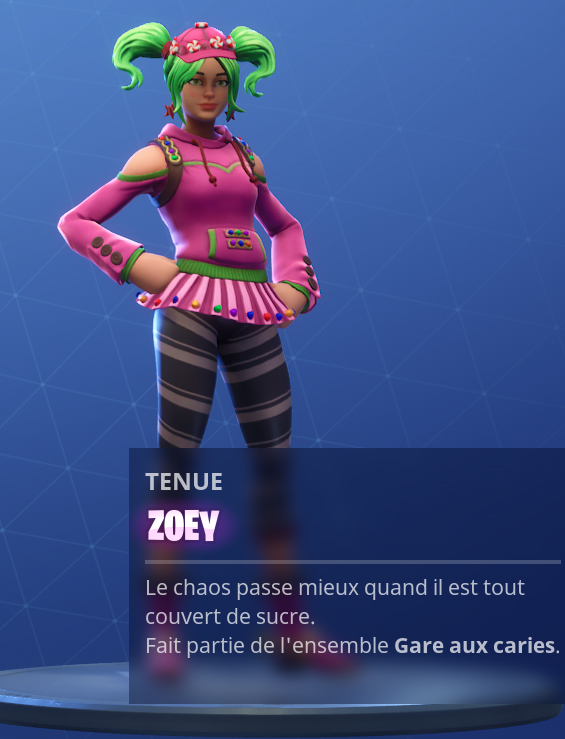 Les nouveaux skins