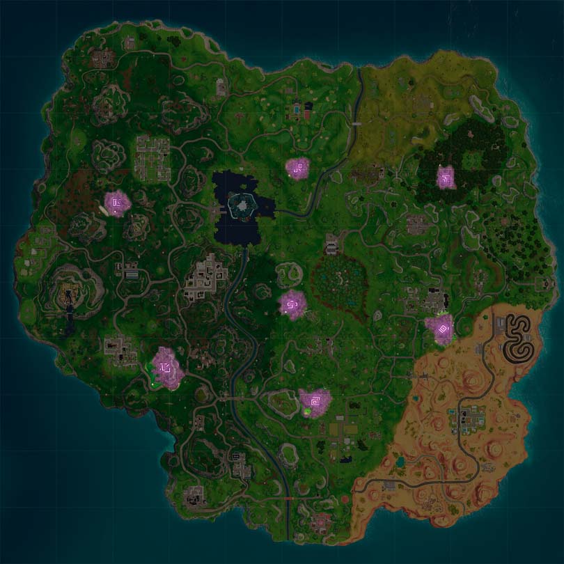 carte zones corrompues fortnite defi semaine 2 saison - toute les mission fortnite