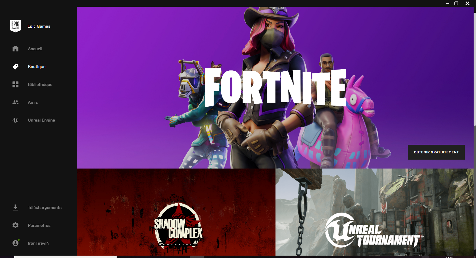 Refonte du launcher de Fortnite