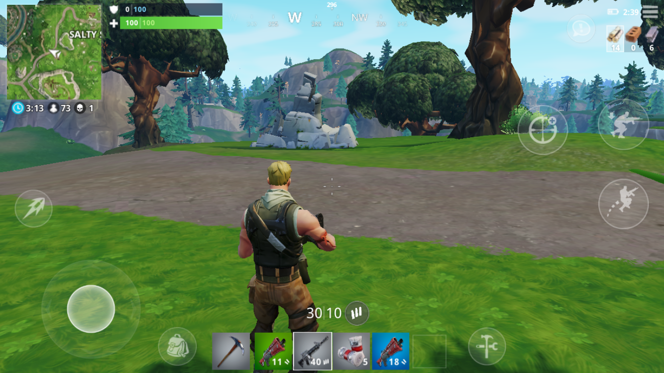 L'appli Fortnite au sommet