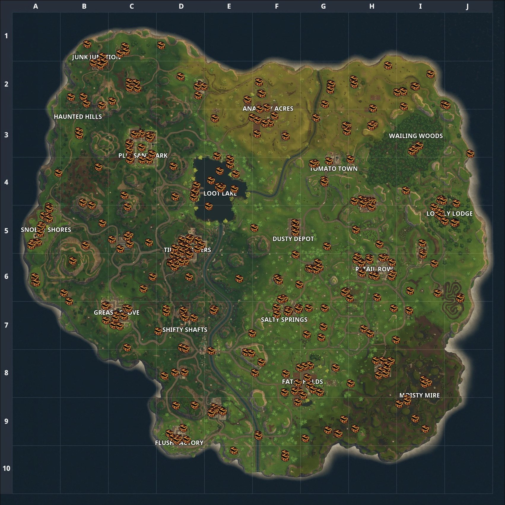 Coffre lieux dit fortnite saison 8