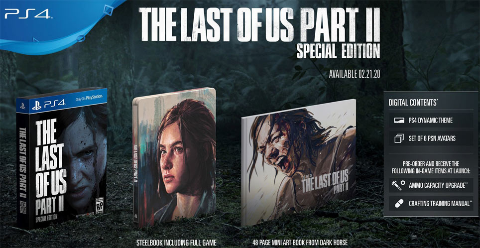 Les différentes éditions de TLOU 2