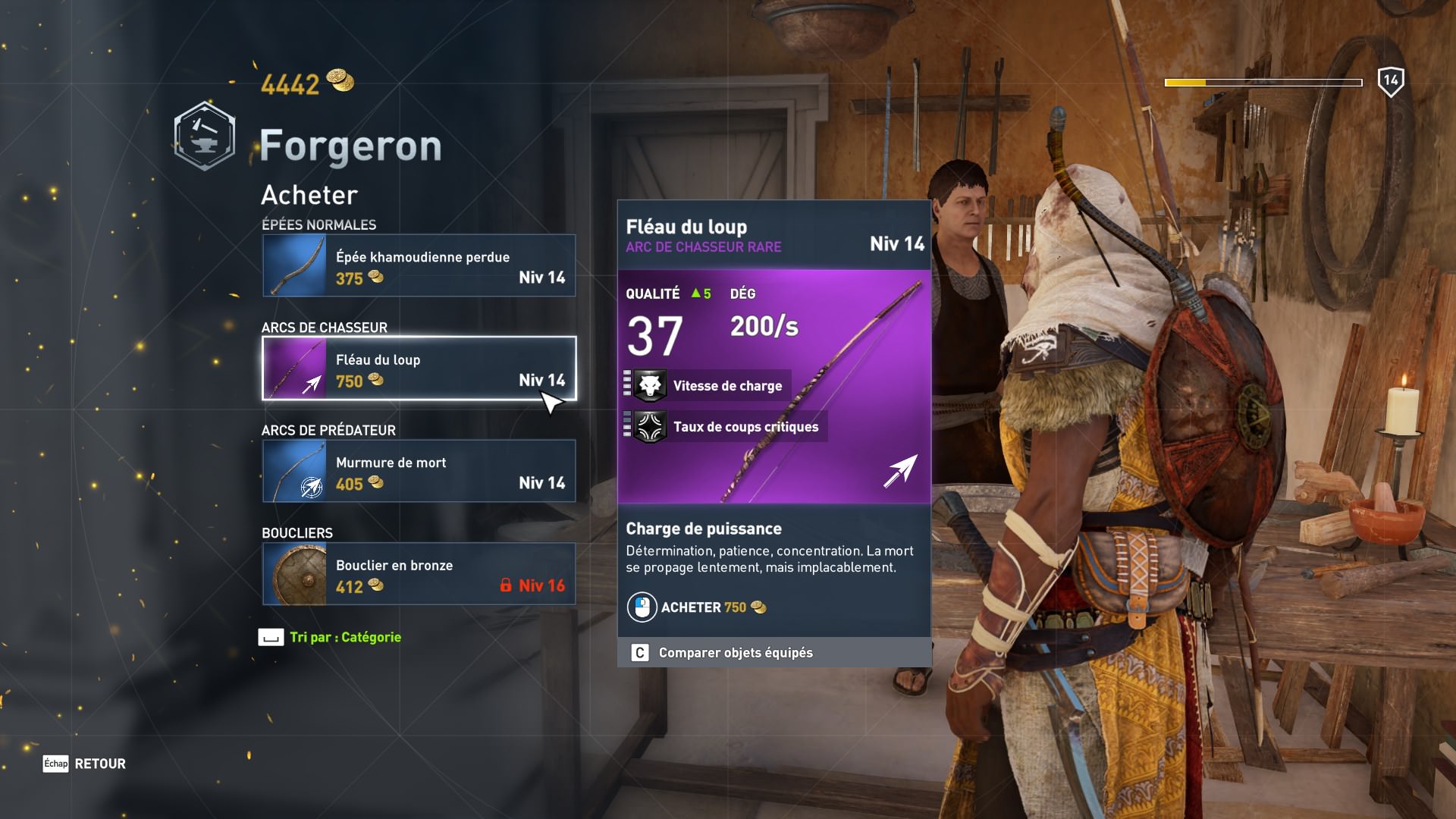 Les armes dans AC Origins