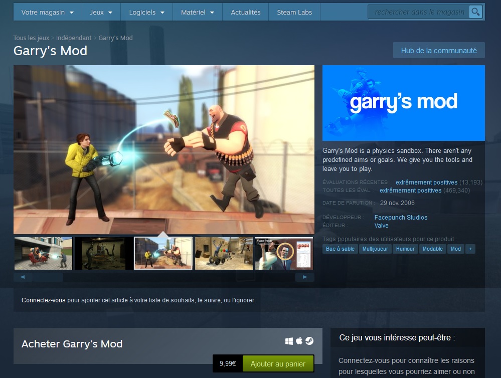 Garry S Mod Est Il Gratuit Quel Est Son Prix Officiel Breakflip Actualites Et Guides Sur Les Jeux Video Du Moment
