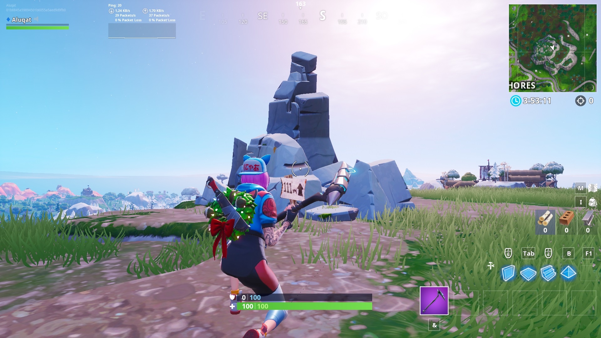 Defi fortnite visiter les 5 endroits les plus eleves de l ile