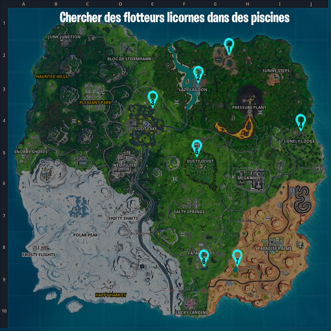 Bouee Licorne Fortnite Map