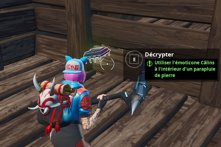 fortnite utiliser l emoticone calins a l interieur d un parapluie de pierre puce 7 defis decryptage breakflip actualite guides et astuces esport - new parapluie fortnite saison 9