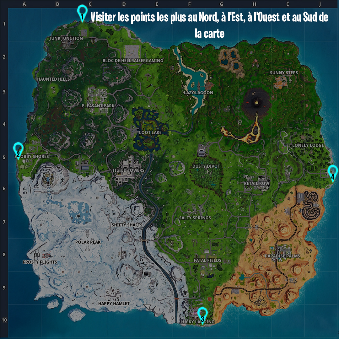 carte-fortnite-visiter-points-cardinaux-nord-est-ouest-sud-semaine-2-saison-8