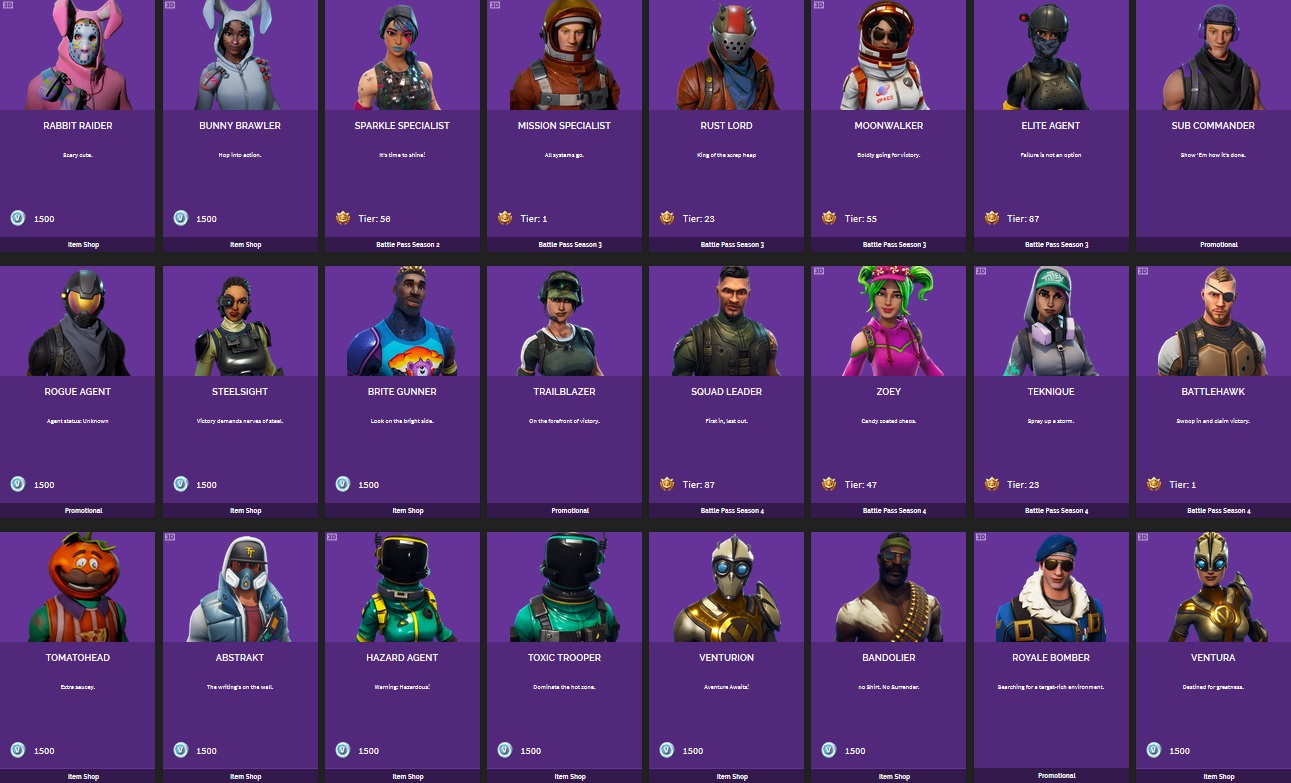Tous les skins Fortnite Breakflip Actualit Guides et Tous les skins Fortnite Breakflip Actualit Guides et
