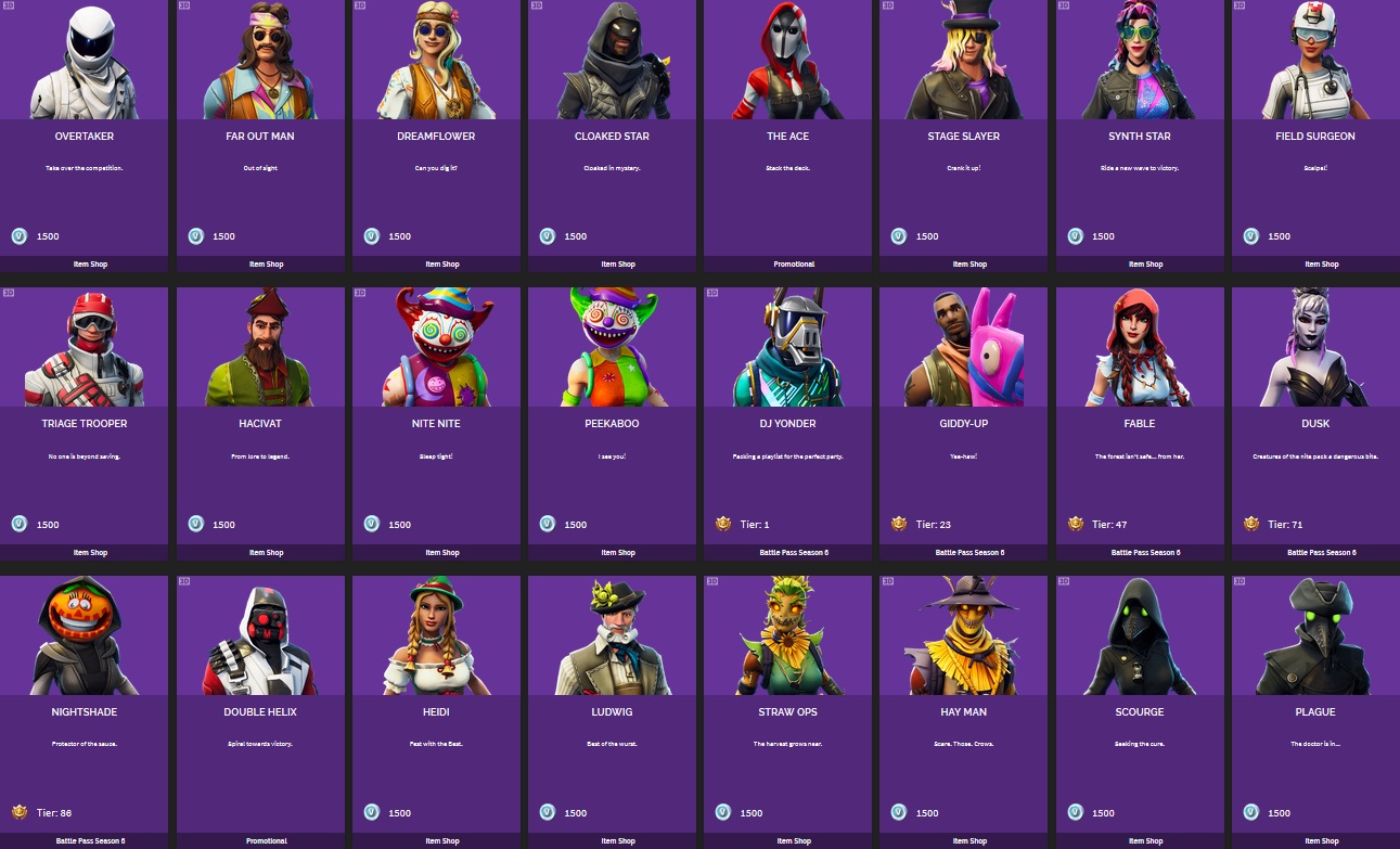 Tous Les Skins Fortnite Breakflip Actualite Guides Et Astuces - skin epique fortnite