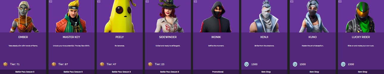 Tous Les Skins Fortnite Breakflip Actualite Esport Et Jeu Video - skin epique fortnite