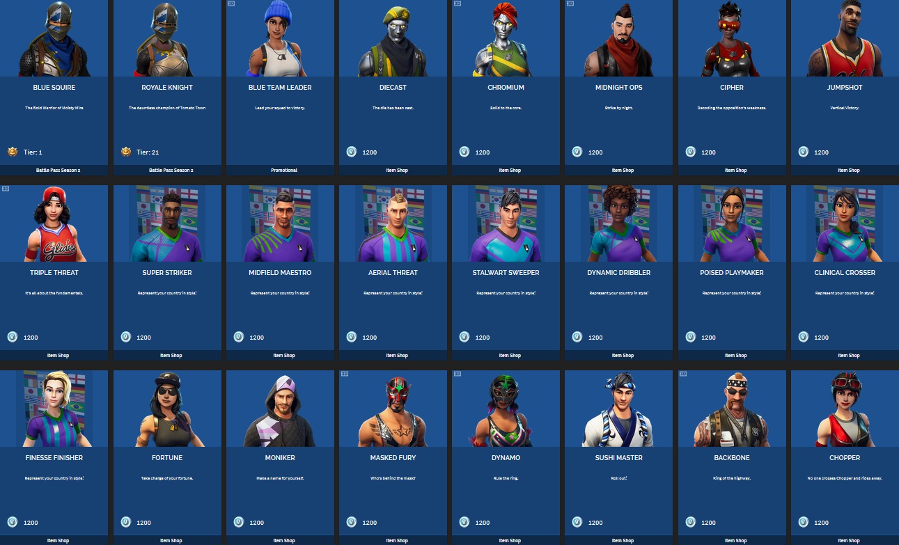 Tous Les Skins Fortnite Breakflip Actualite Guides Et - 