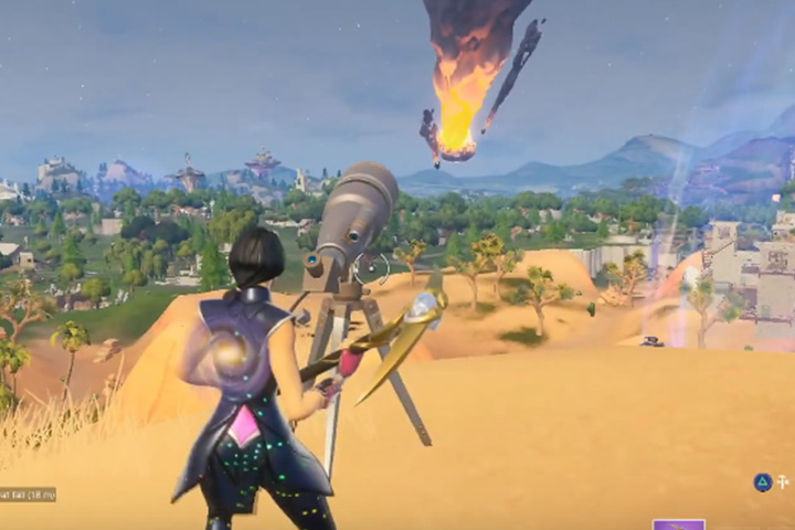 Fortnite : Danser à différents téléscopes en une seule partie, défi