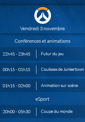 Programme de la BlizzCon aujourd'hui