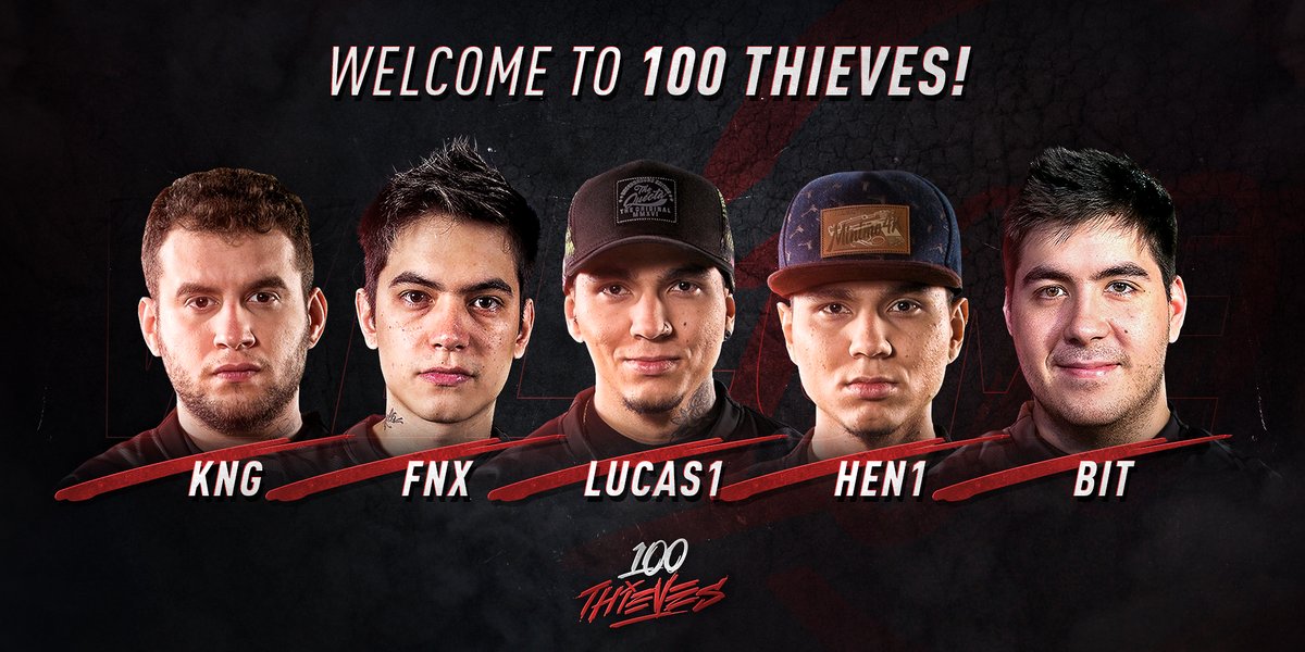 100 Thieves débarque sur CSGO