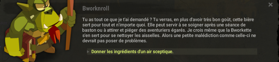 Quête « Le Rituel de la bière »