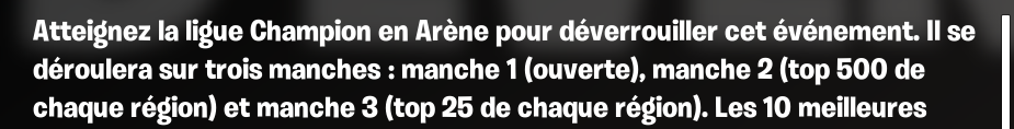 L'étape 2 reportée à demain