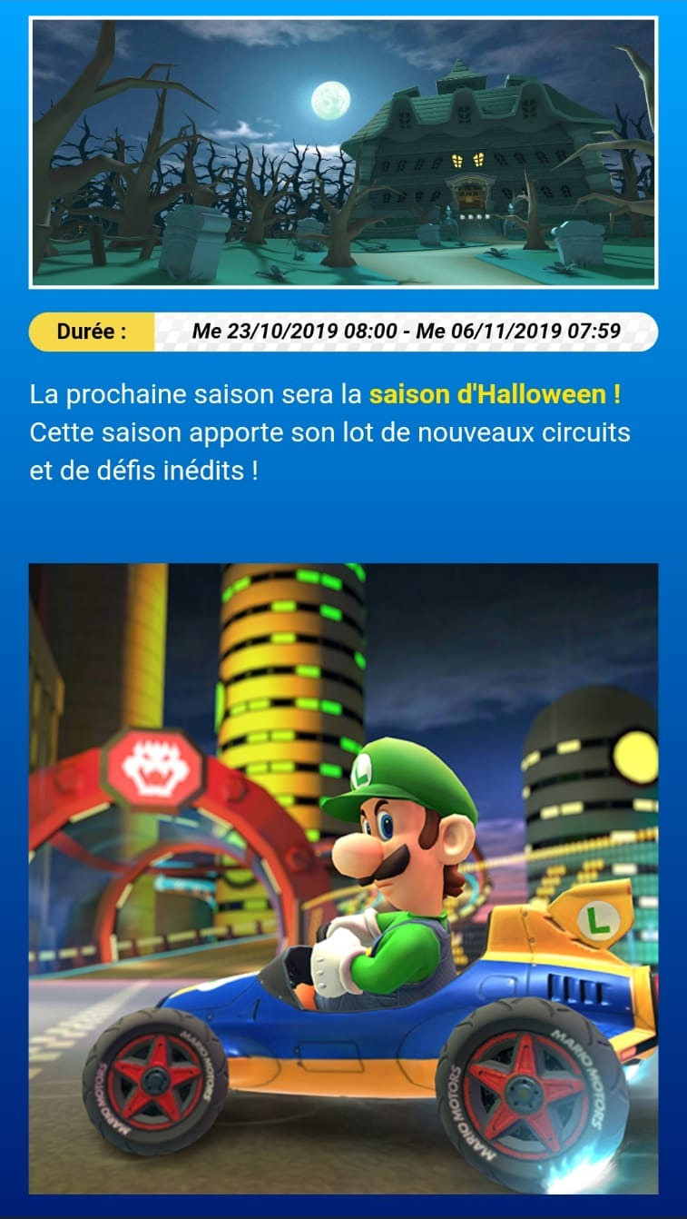 Mario Kart Tour : Halloween avec Luigi, prochaine saison ... - 