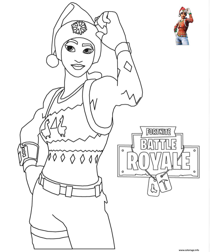 Fortnite Coloriages Et Dessins à Imprimer Pour Noël