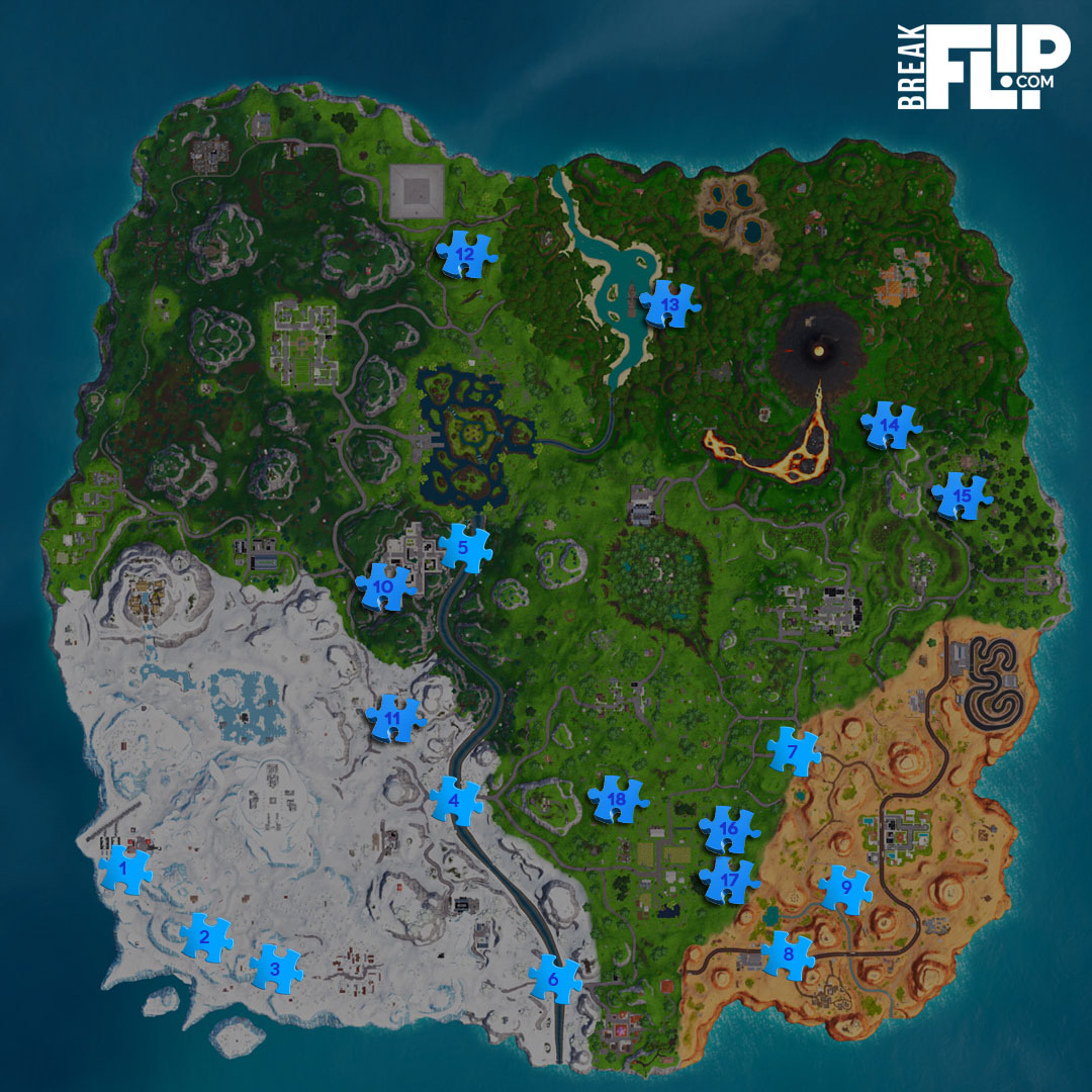 Fortnite Trouver Des Pièces De Puzzle Sous Les Ponts Et