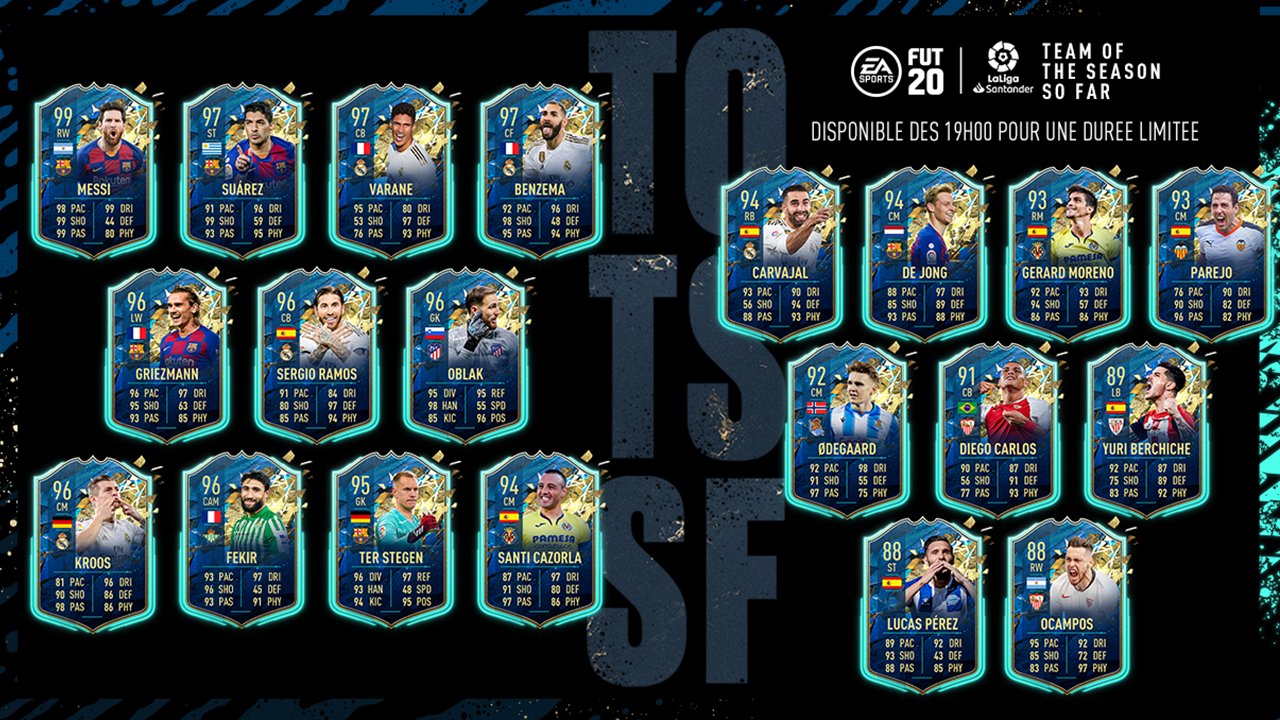 TOTSSF La Liga sur FUT 20, l'équipe de la saison de FIFA - Breakflip - Actualité, Guides et ...