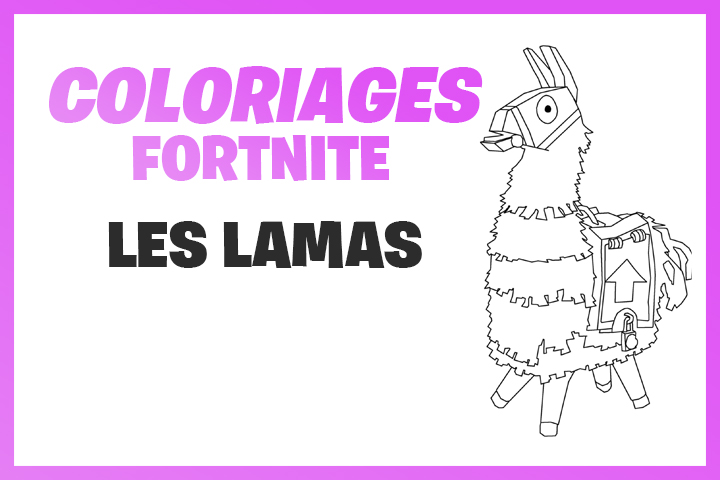 Coloriages Et Dessins Fortnite Lamas Rose Du Jeu Breakflip Actualites Et Guides Sur Les Jeux Video Du Moment