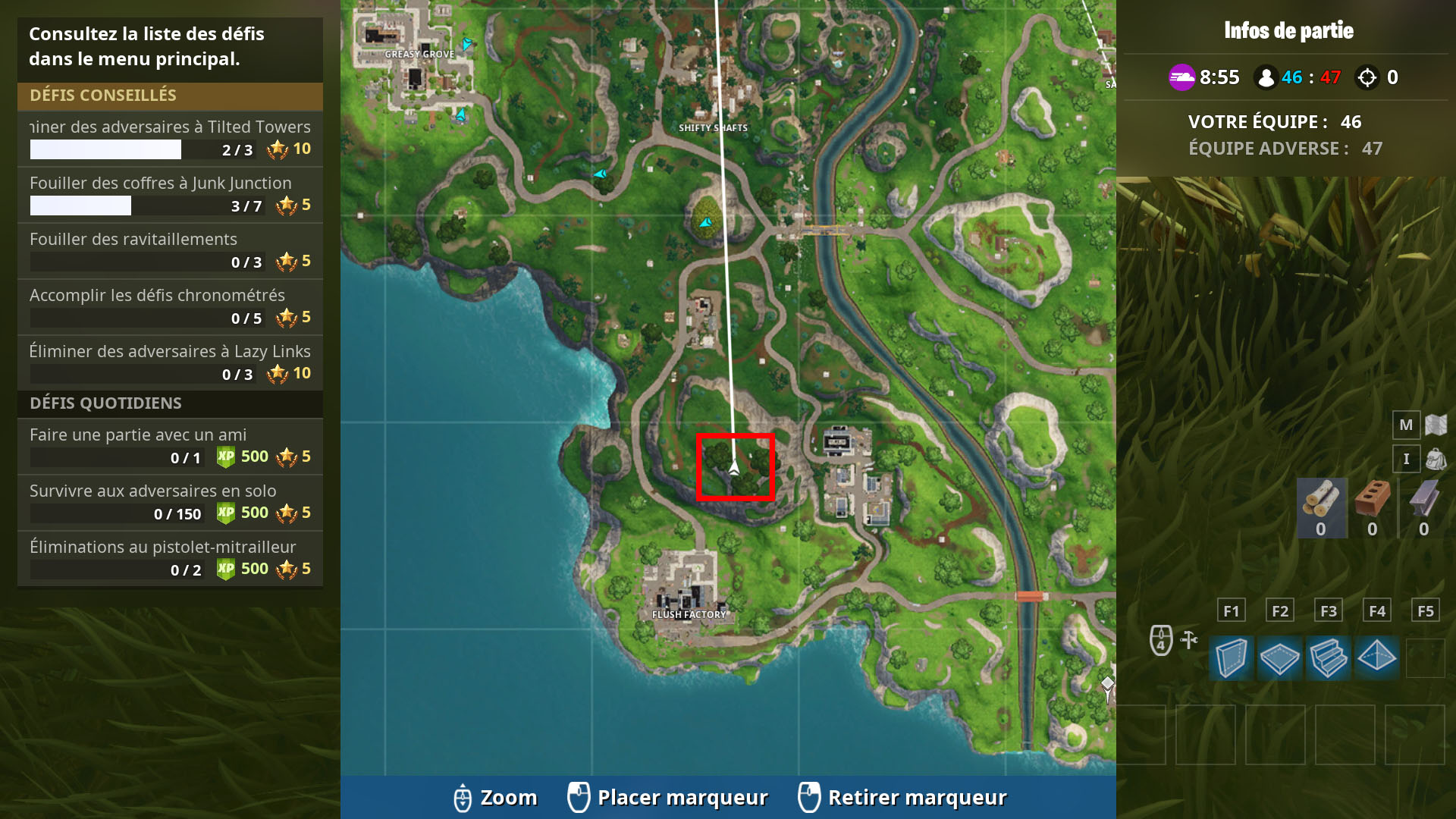 pour realiser les autres defis suivez le guide - tete geante fortnite map saison 8