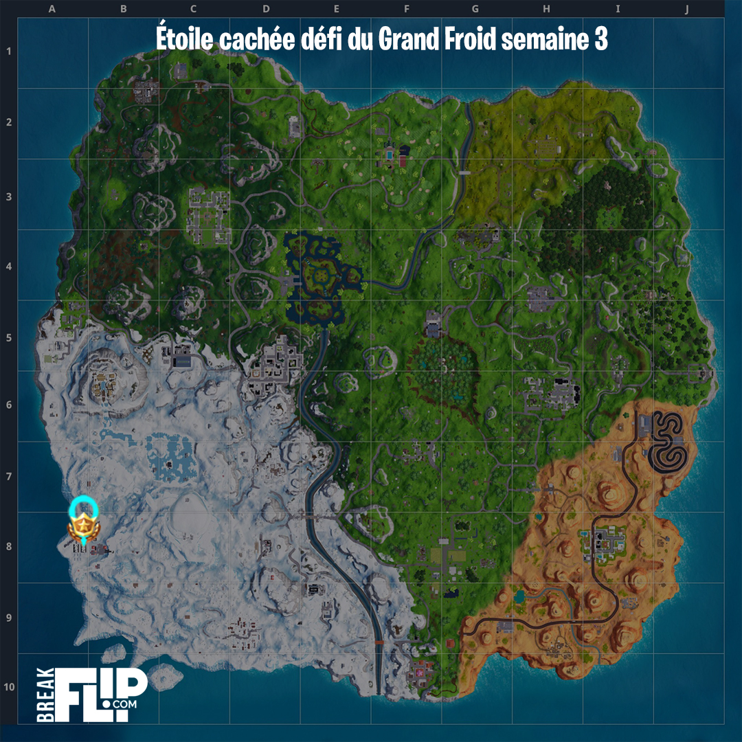 Fortnite étoile Cachée Semaine 3 Défi Du Grand Froid