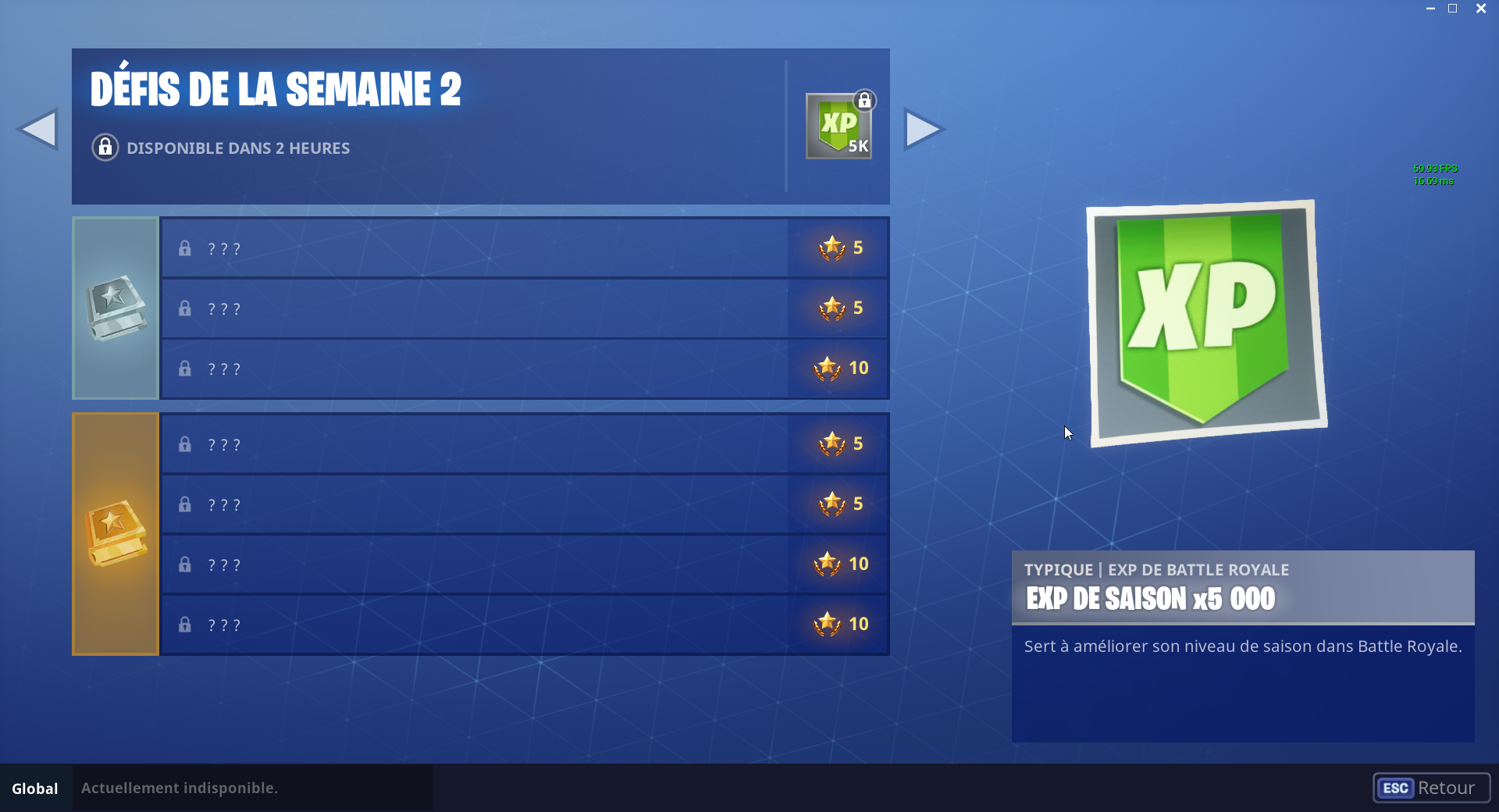 la seule information que l on peut avoir dans le jeu est que les defis seront disponibles dans x heures vraisemblablement autour de 15 h - a quelle heure finit la maintenance de fortnite