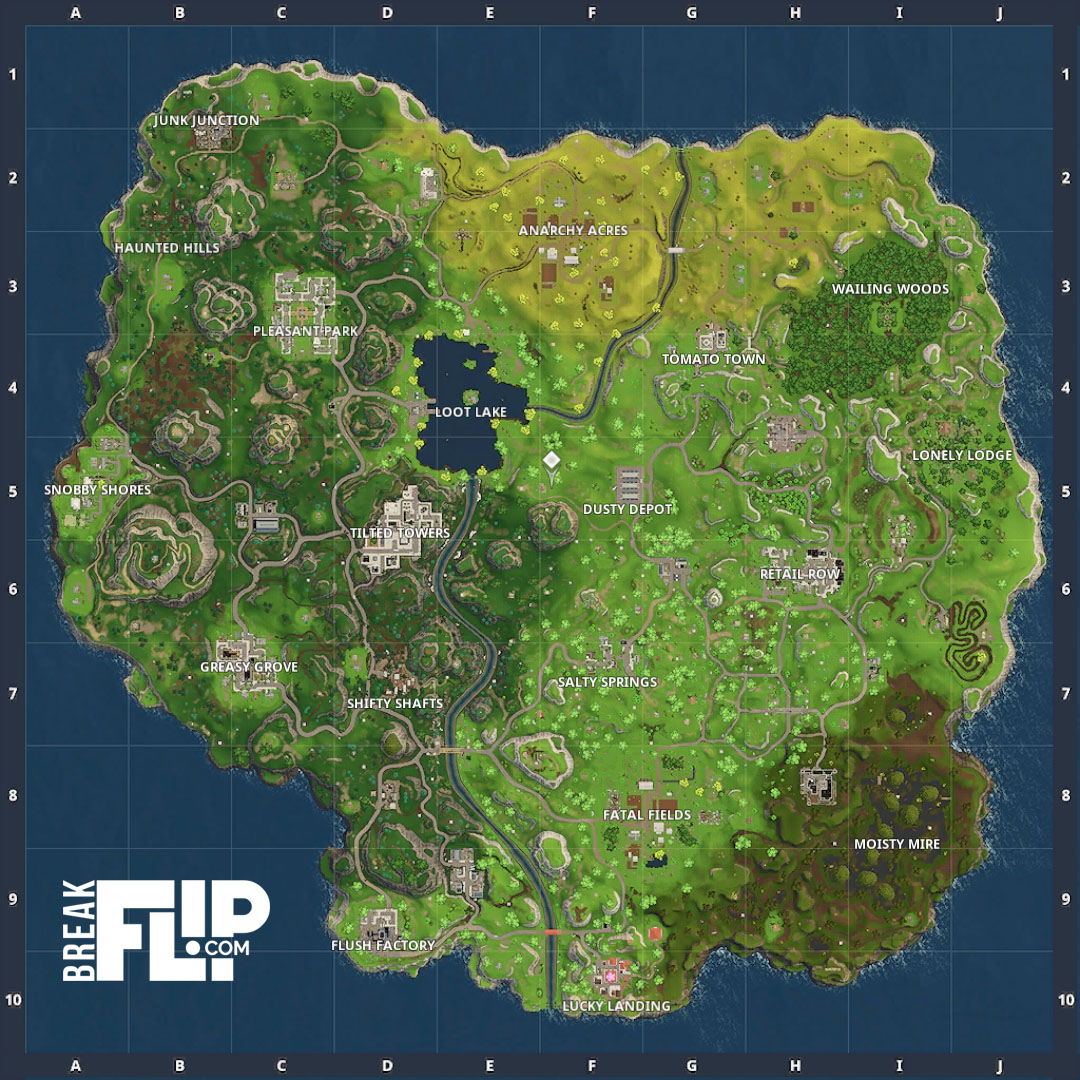 nouvelle carte fortnite pour la saison 4 breakflip actualite guides et astuces esport et jeu video - carte de fortnite saison 4