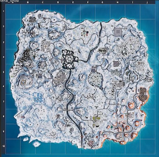 La carte totalement sous la neige ?