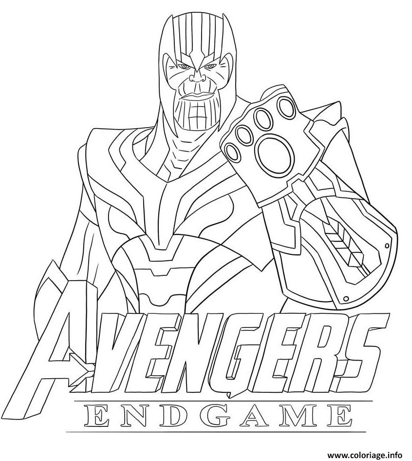 Coloriages et dessins Fortnite : Thanos et Avengers ...