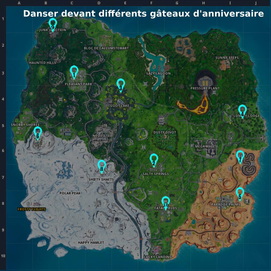 Gateau Anniversaire Fortnite Carte