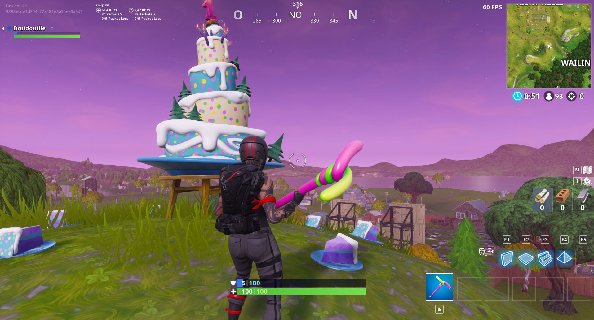 gateau trouve a l ouest de wailing woods - ou trouver les gateaux fortnite