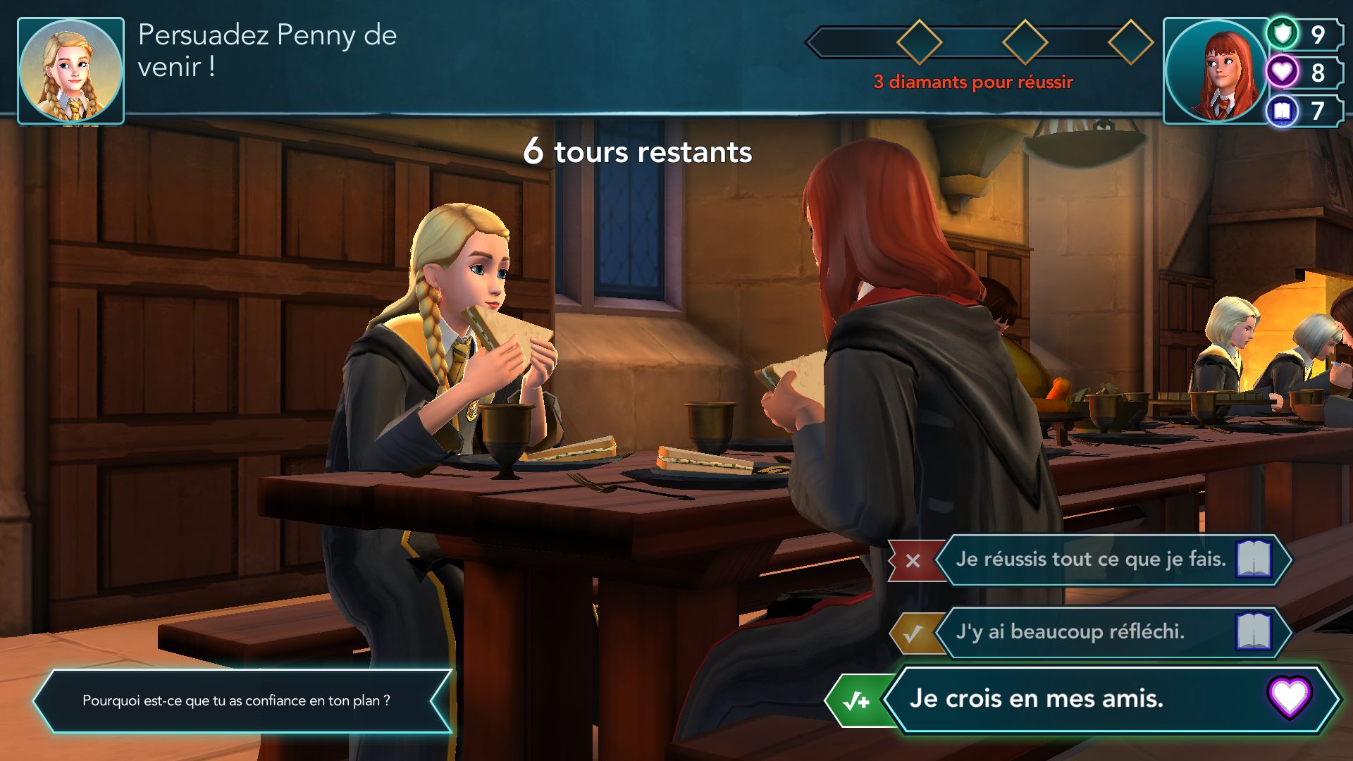 Comment persuader Penny de venir ?