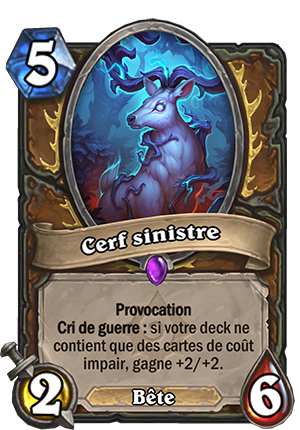 Hearthstone Cerf Sinistre Panthéon