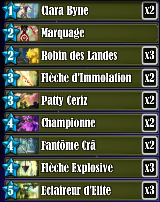 Notre deck Crâ Portée Midrange 1.6