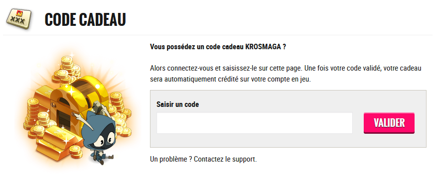 Code cadeau pour les KWS