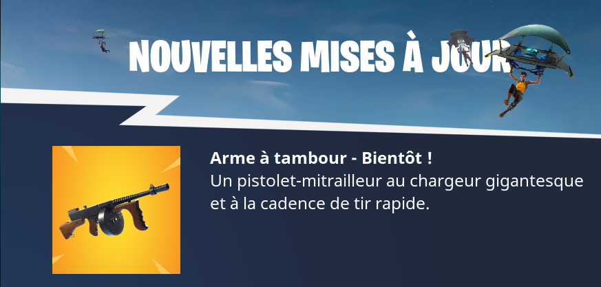 fortnite arme à tambour drum gun