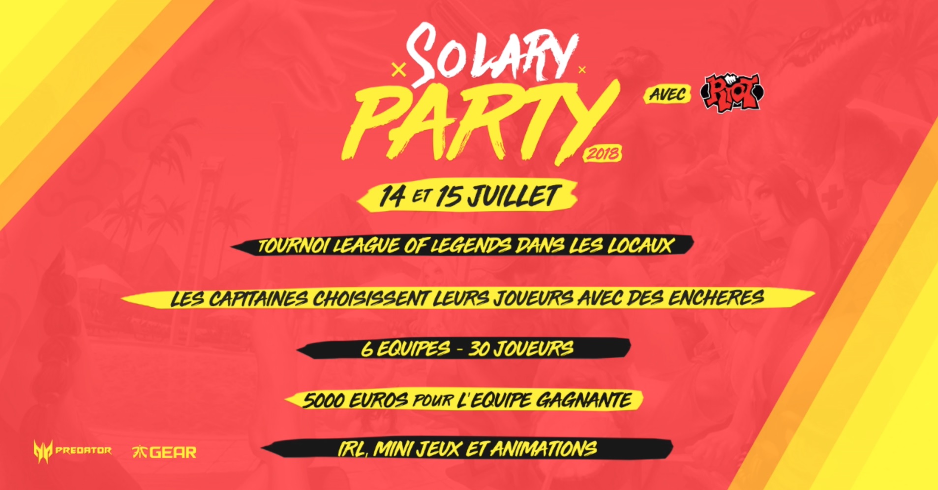 Solary annonce un tournoi LoL !