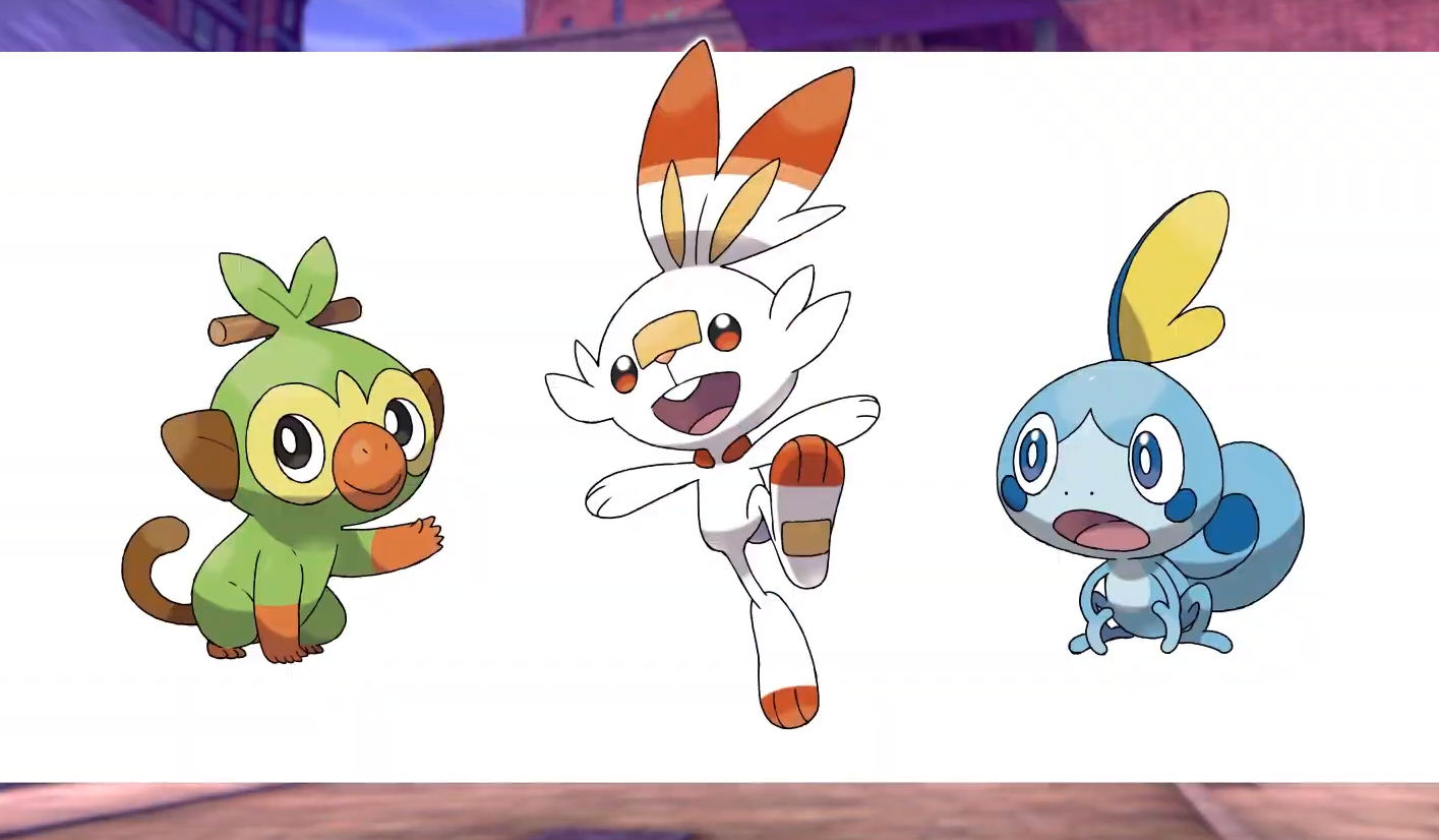 Pokémon Épée Bouclier Starters