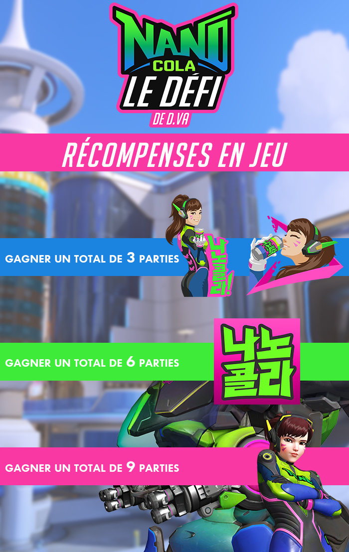 Nouvel événement Overwatch : le D.Va Nano Cola Challenge