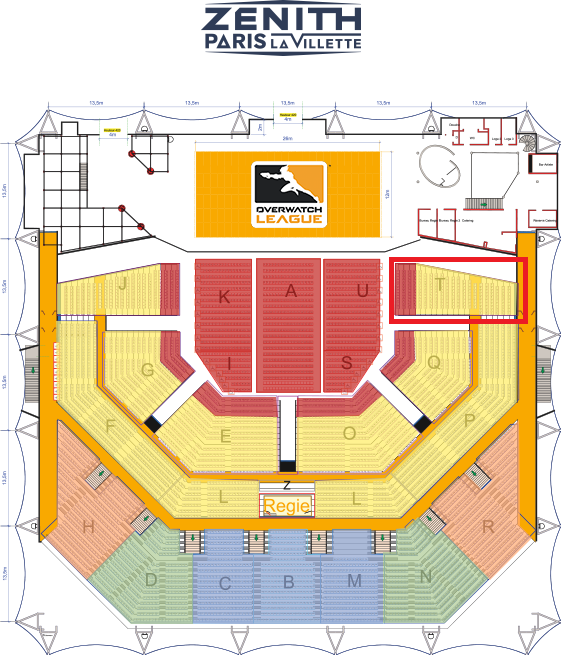 Plan du Zénith